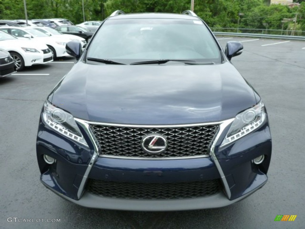 2013 RX 350 F Sport AWD - Deep Sea Blue Mica / Black/Ebony Birds Eye Maple photo #7