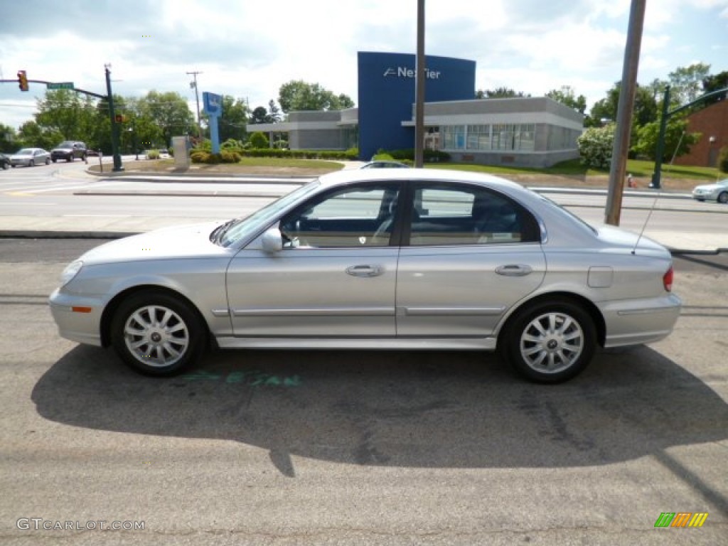 2004 Sonata V6 - Brilliant Silver / Black photo #4