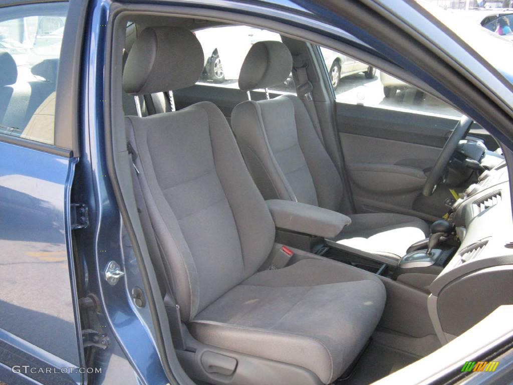 2007 Civic LX Sedan - Atomic Blue Metallic / Gray photo #12