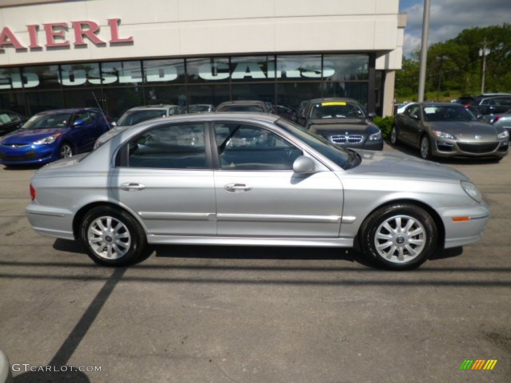 2004 Sonata V6 - Brilliant Silver / Black photo #8