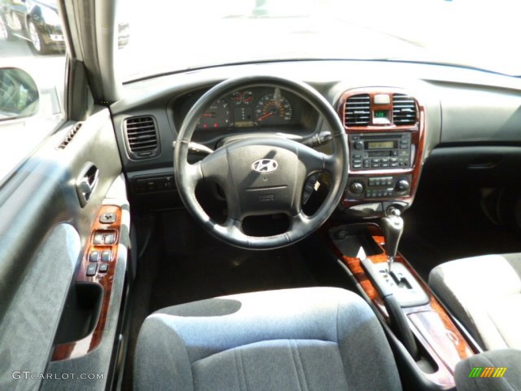 2004 Sonata V6 - Brilliant Silver / Black photo #14