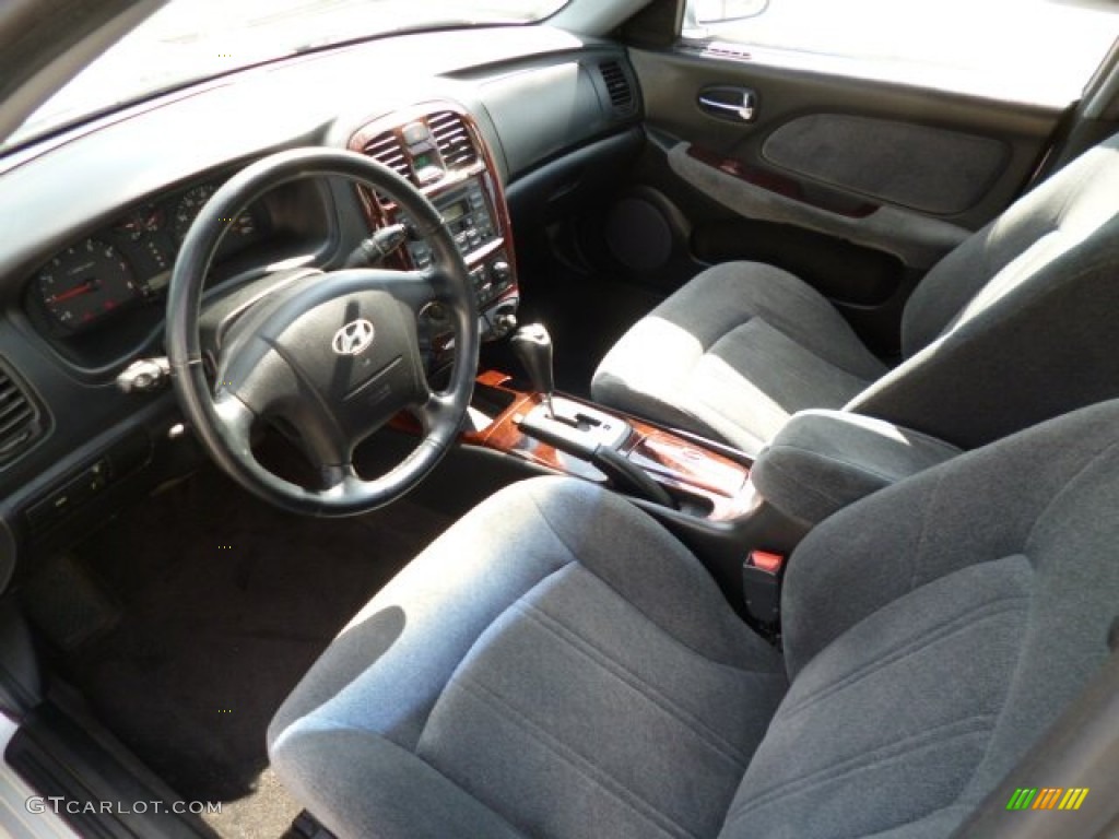 2004 Sonata V6 - Brilliant Silver / Black photo #16