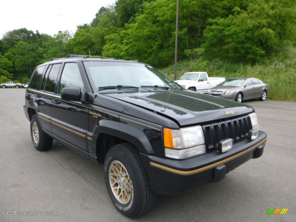 1995 Grand Cherokee Limited 4x4 - Black / Tan photo #1