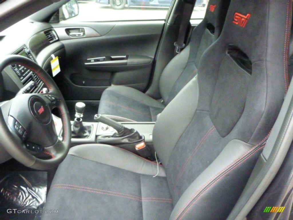 2013 Impreza WRX STi 4 Door - Dark Gray Metallic / STi Black Alcantara/Carbon Black photo #10