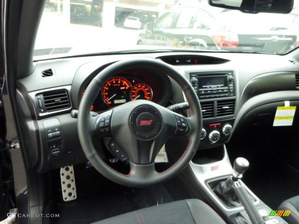 2013 Impreza WRX STi 4 Door - Dark Gray Metallic / STi Black Alcantara/Carbon Black photo #12