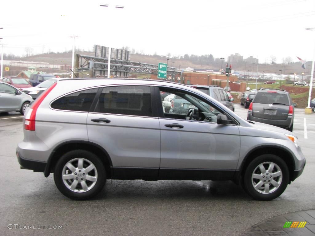 2007 CR-V EX 4WD - Whistler Silver Metallic / Black photo #7