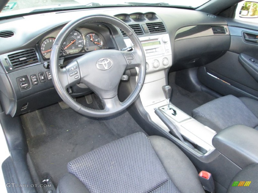 Charcoal Interior 2006 Toyota Solara SE V6 Convertible Photo #81791165