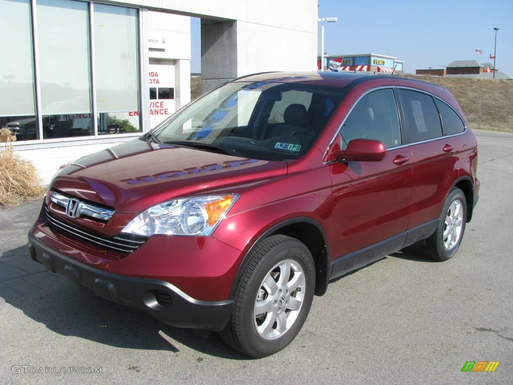 2007 CR-V EX-L 4WD - Tango Red Pearl / Gray photo #2