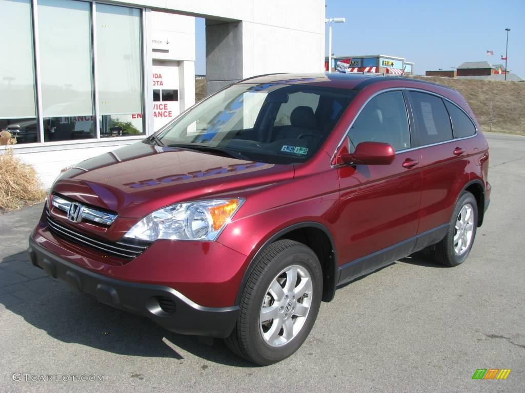 2007 CR-V EX-L 4WD - Tango Red Pearl / Gray photo #2