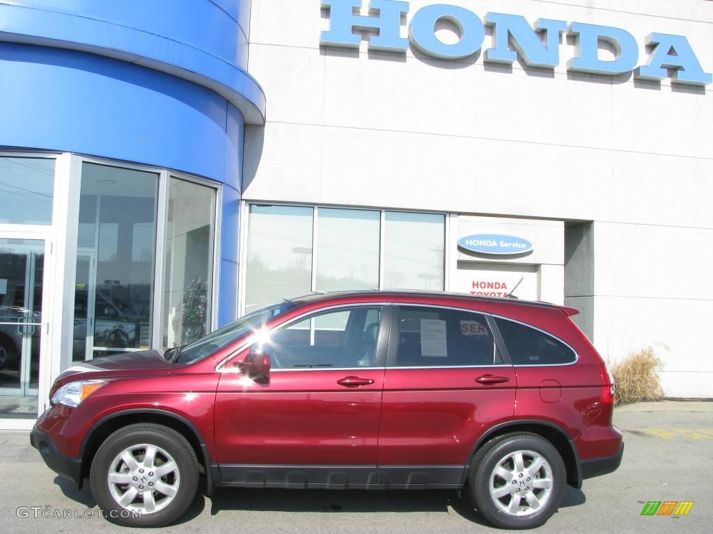 2007 CR-V EX-L 4WD - Tango Red Pearl / Gray photo #3