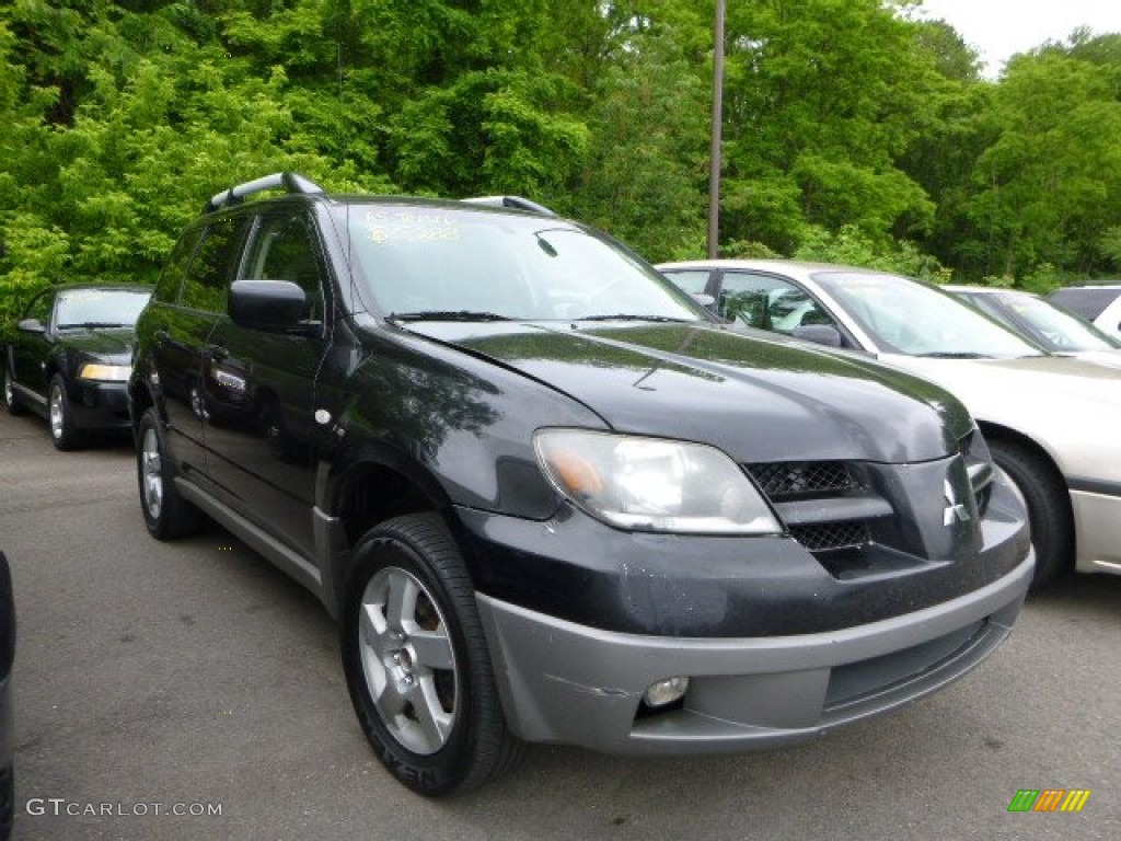 2003 Outlander XLS 4WD - Labrador Black Pearl / Charcoal photo #1