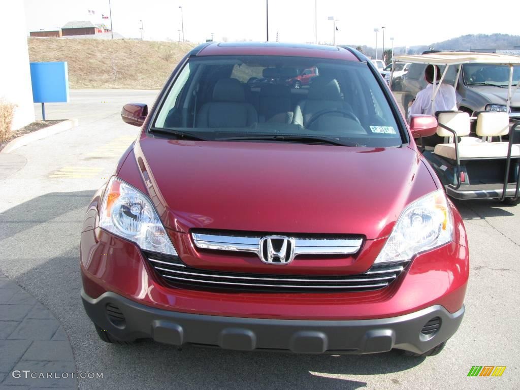 2007 CR-V EX-L 4WD - Tango Red Pearl / Gray photo #10
