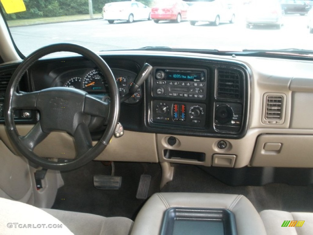 2003 Silverado 1500 LS Extended Cab - Victory Red / Tan photo #4