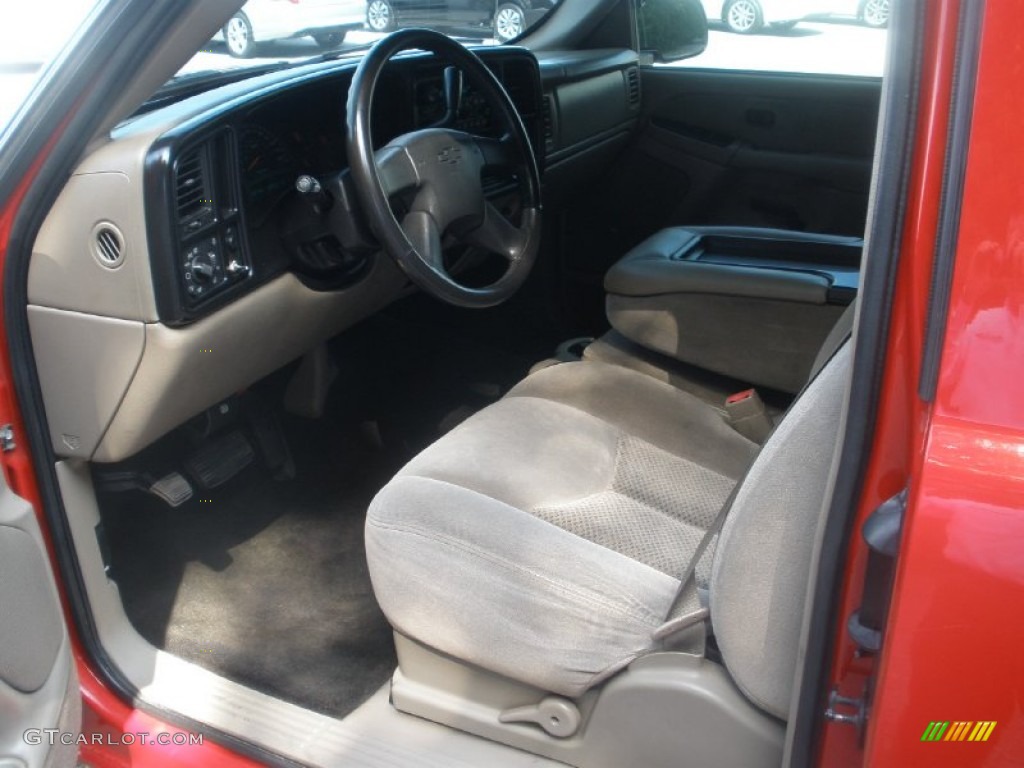 2003 Silverado 1500 LS Extended Cab - Victory Red / Tan photo #5