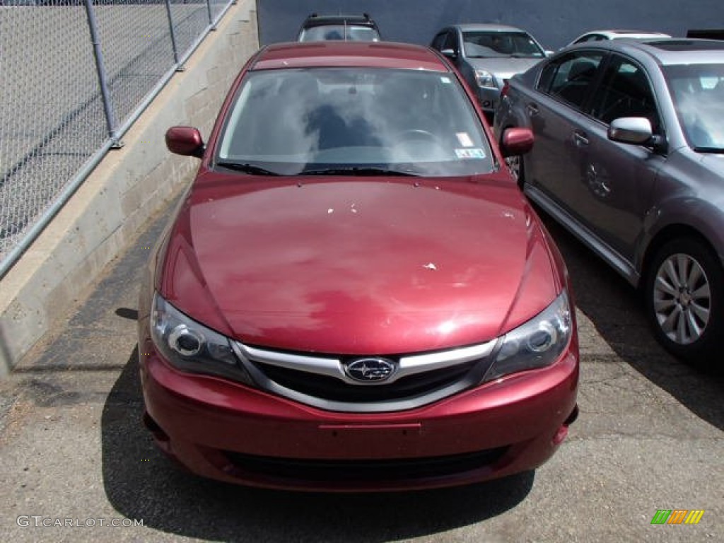 2011 Impreza 2.5i Sedan - Camellia Red Pearl / Carbon Black photo #2