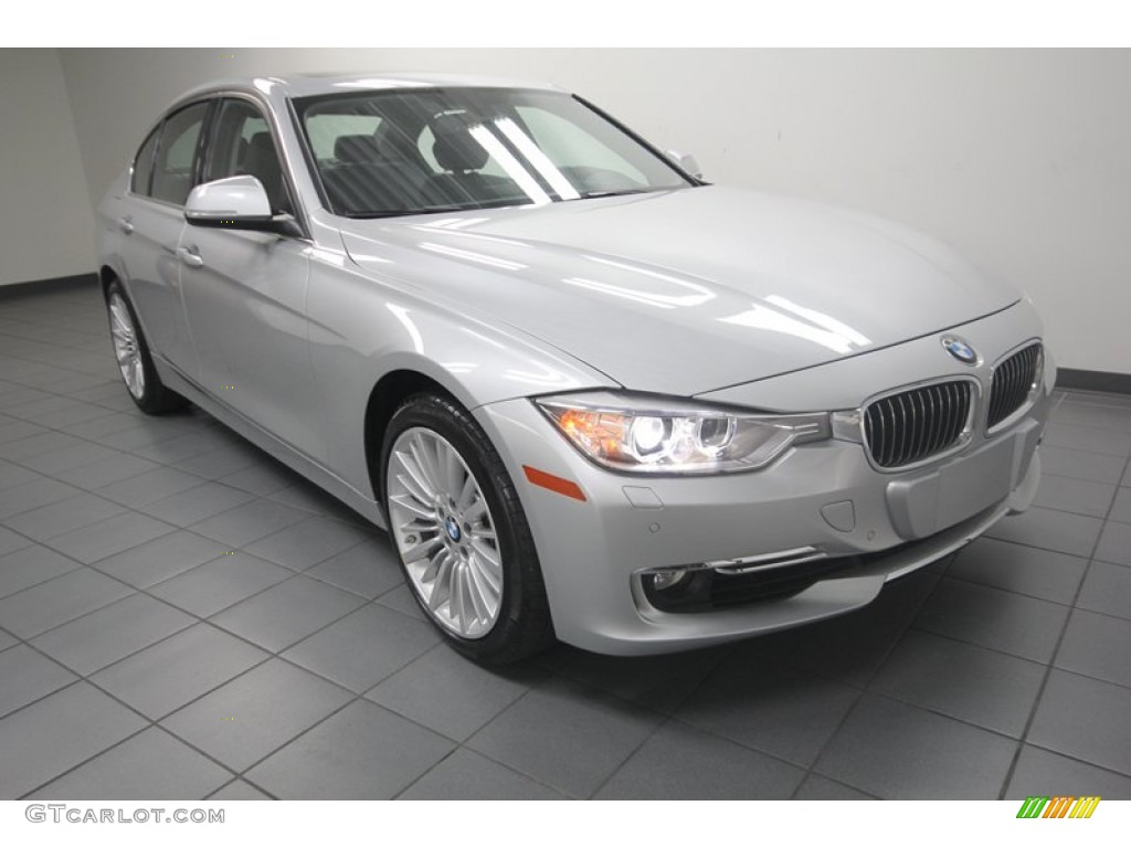 2012 3 Series 335i Sedan - Glacier Silver Metallic / Black photo #1