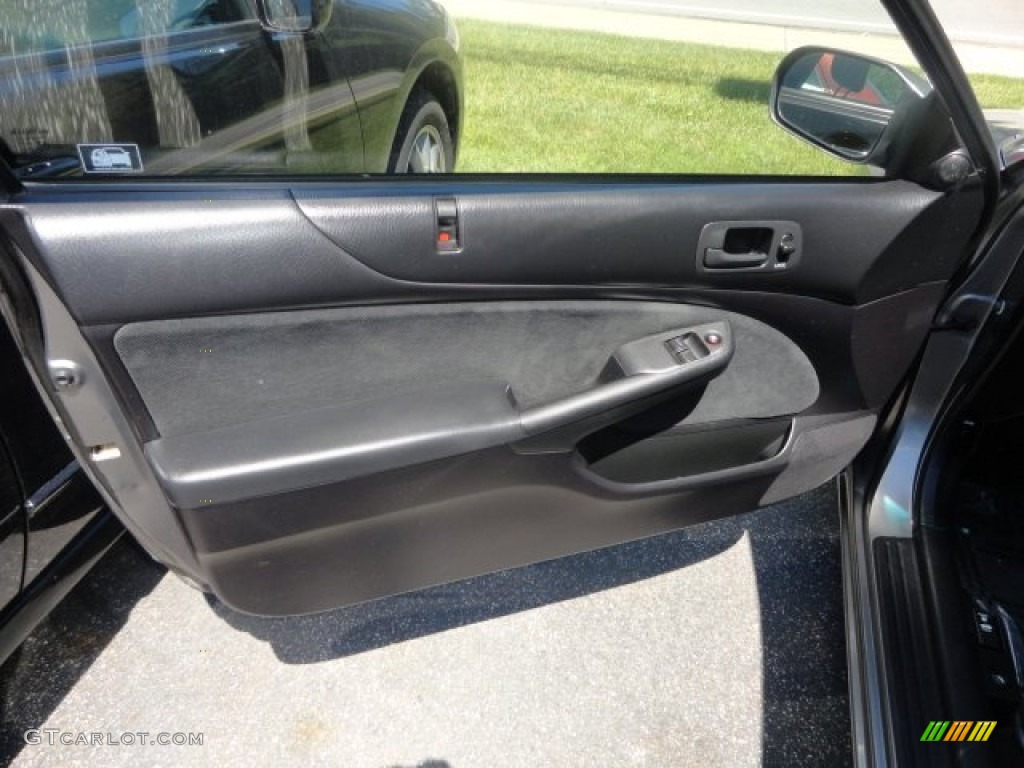 2004 Civic EX Coupe - Magnesium Metallic / Black photo #3