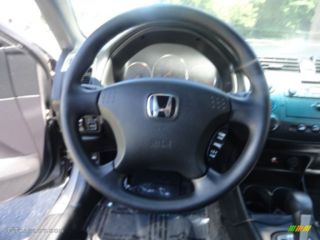 2004 Civic EX Coupe - Magnesium Metallic / Black photo #6