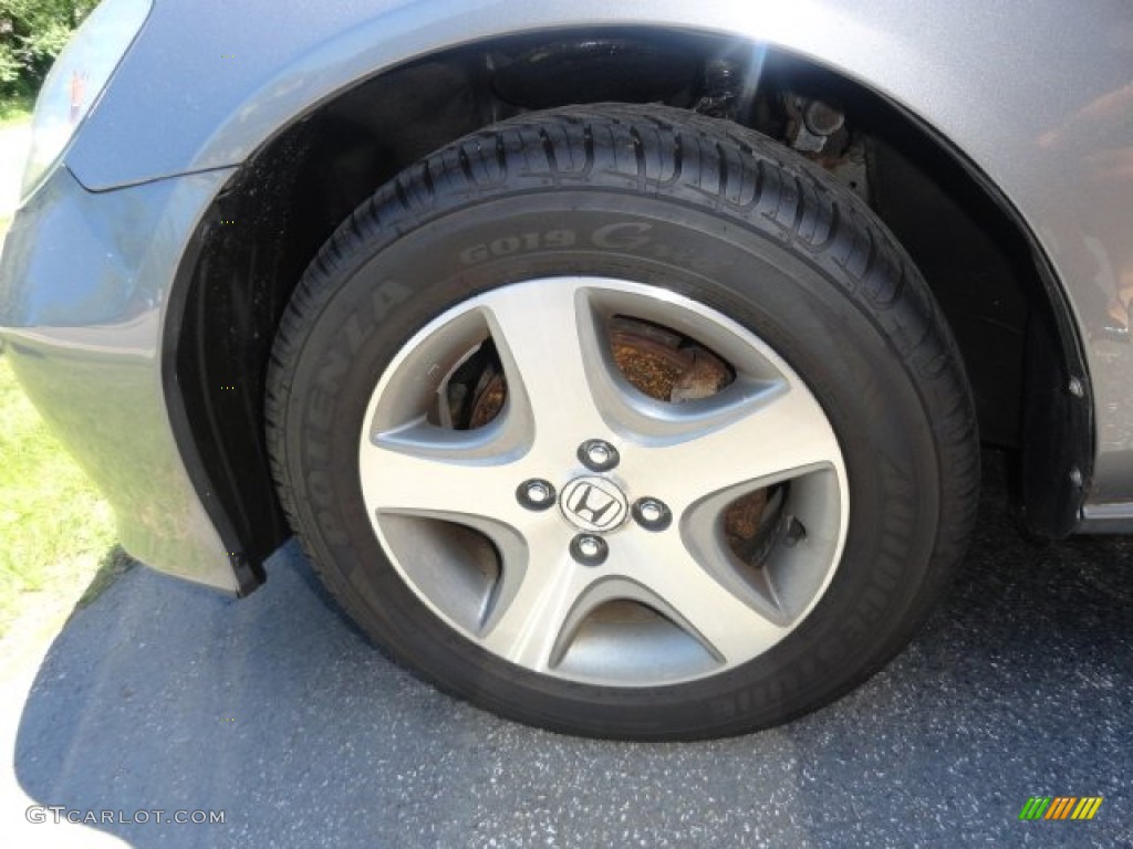 2004 Civic EX Coupe - Magnesium Metallic / Black photo #13