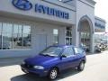 Lapis Blue Metallic 1997 Ford Aspire Coupe