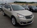 2013 Champagne Silver Metallic Chevrolet Traverse LT AWD  photo #2