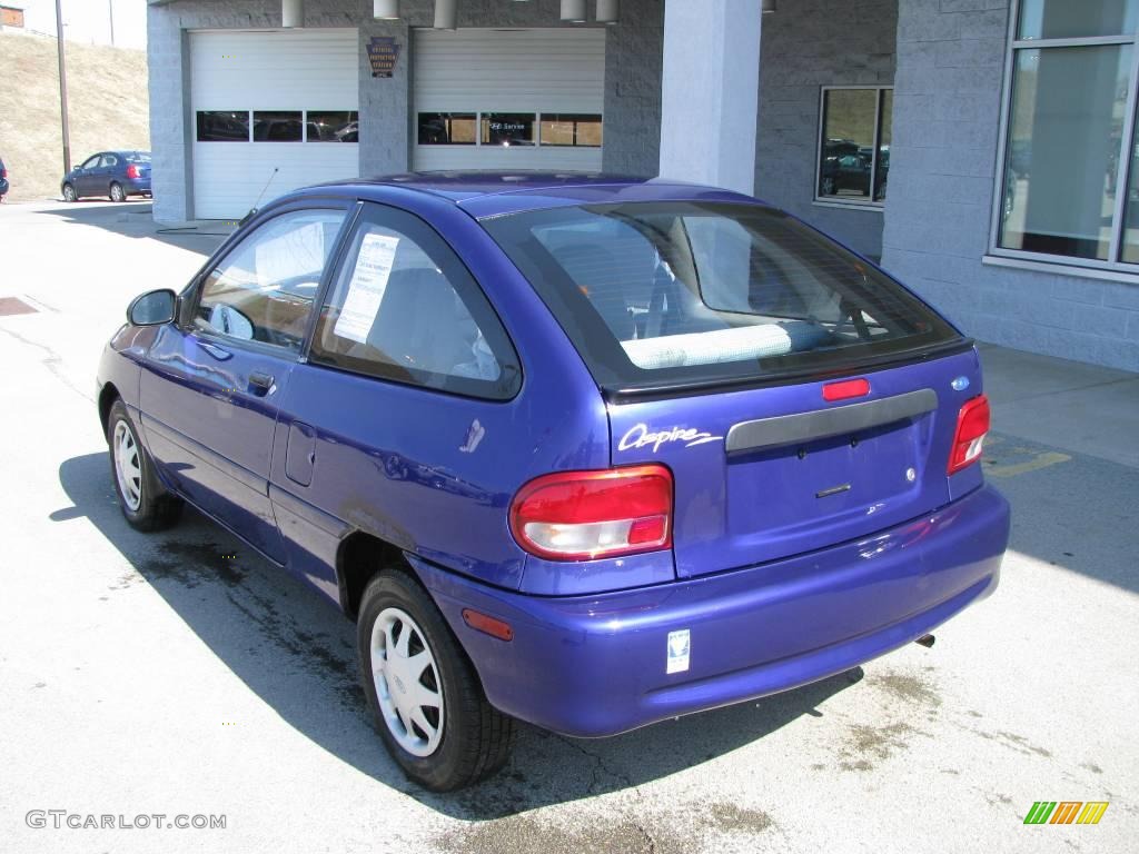1997 Lapis Blue Metallic Ford Aspire Coupe 8155482 Photo 4