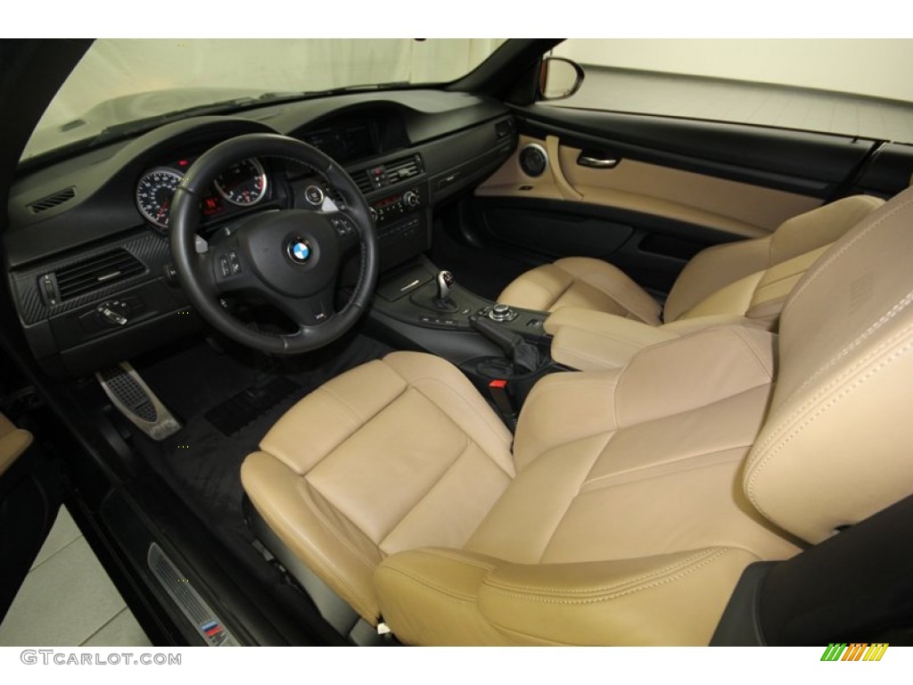Bamboo Beige Novillo Leather Interior 2011 BMW M3 Convertible Photo #81797002