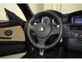 Bamboo Beige Novillo Leather 2011 BMW M3 Convertible Steering Wheel