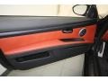 Fox Red Novillo Leather 2011 BMW M3 Convertible Door Panel