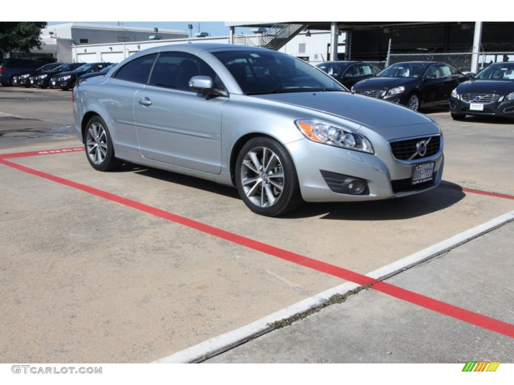 2011 C70 T5 - Electric Silver Metallic / Soverign Hide Off Black Leather/Off Black photo #1