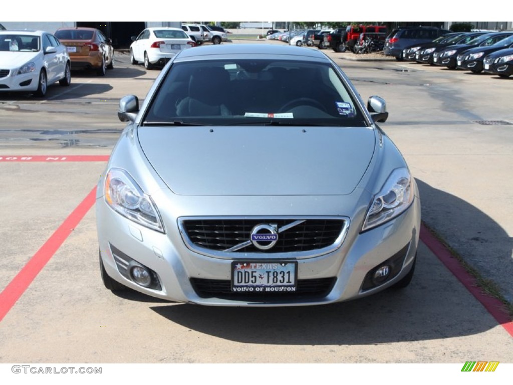 2011 C70 T5 - Electric Silver Metallic / Soverign Hide Off Black Leather/Off Black photo #2