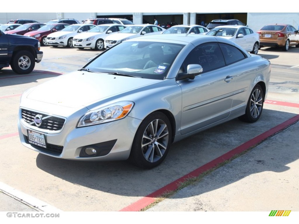 2011 C70 T5 - Electric Silver Metallic / Soverign Hide Off Black Leather/Off Black photo #3