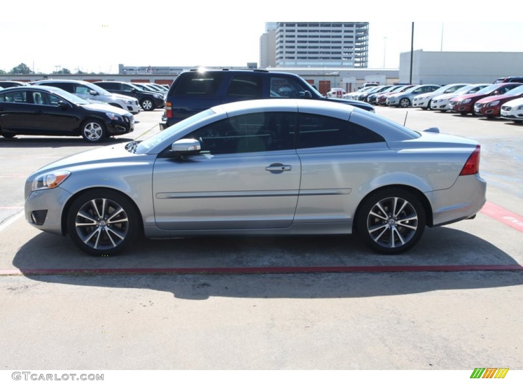 2011 C70 T5 - Electric Silver Metallic / Soverign Hide Off Black Leather/Off Black photo #4