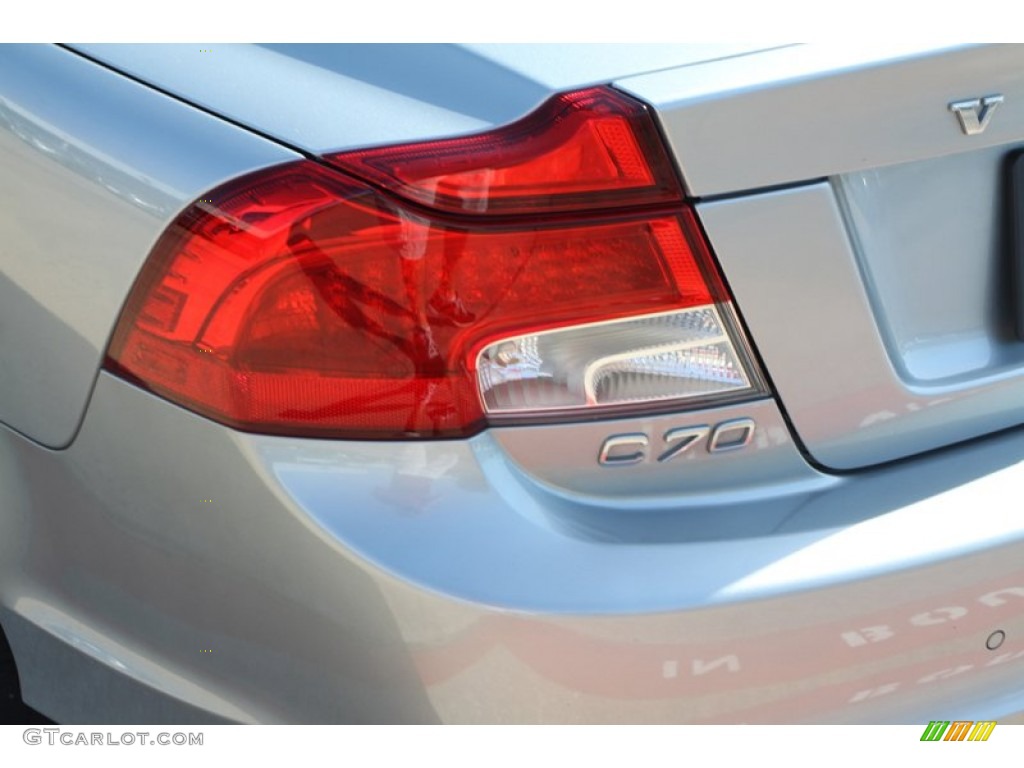 2011 C70 T5 - Electric Silver Metallic / Soverign Hide Off Black Leather/Off Black photo #8