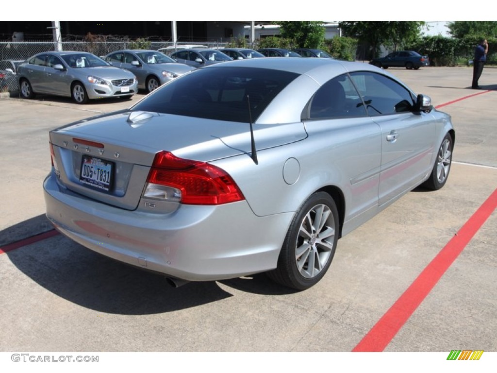 2011 C70 T5 - Electric Silver Metallic / Soverign Hide Off Black Leather/Off Black photo #10