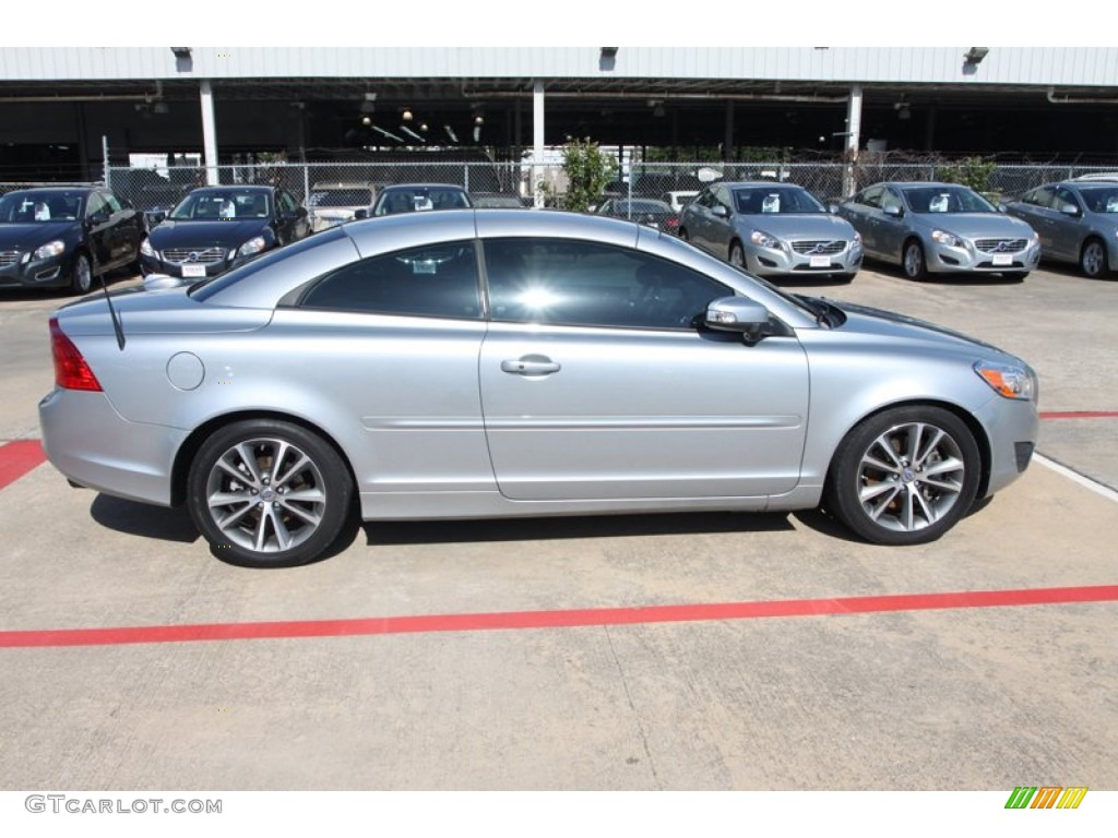 2011 C70 T5 - Electric Silver Metallic / Soverign Hide Off Black Leather/Off Black photo #12