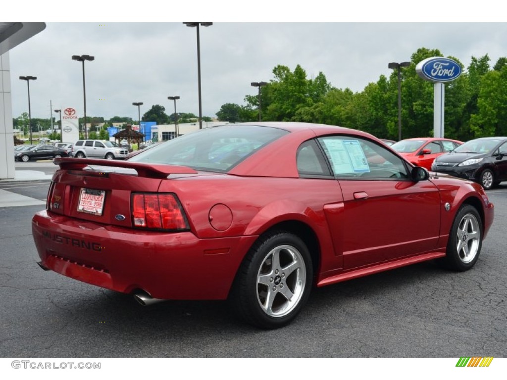 2004 Mustang GT Coupe - Redfire Metallic / Medium Parchment photo #3