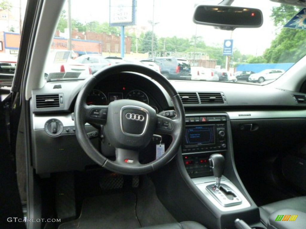 2008 Audi A4 3.2 quattro Sedan Black Dashboard Photo #81801336