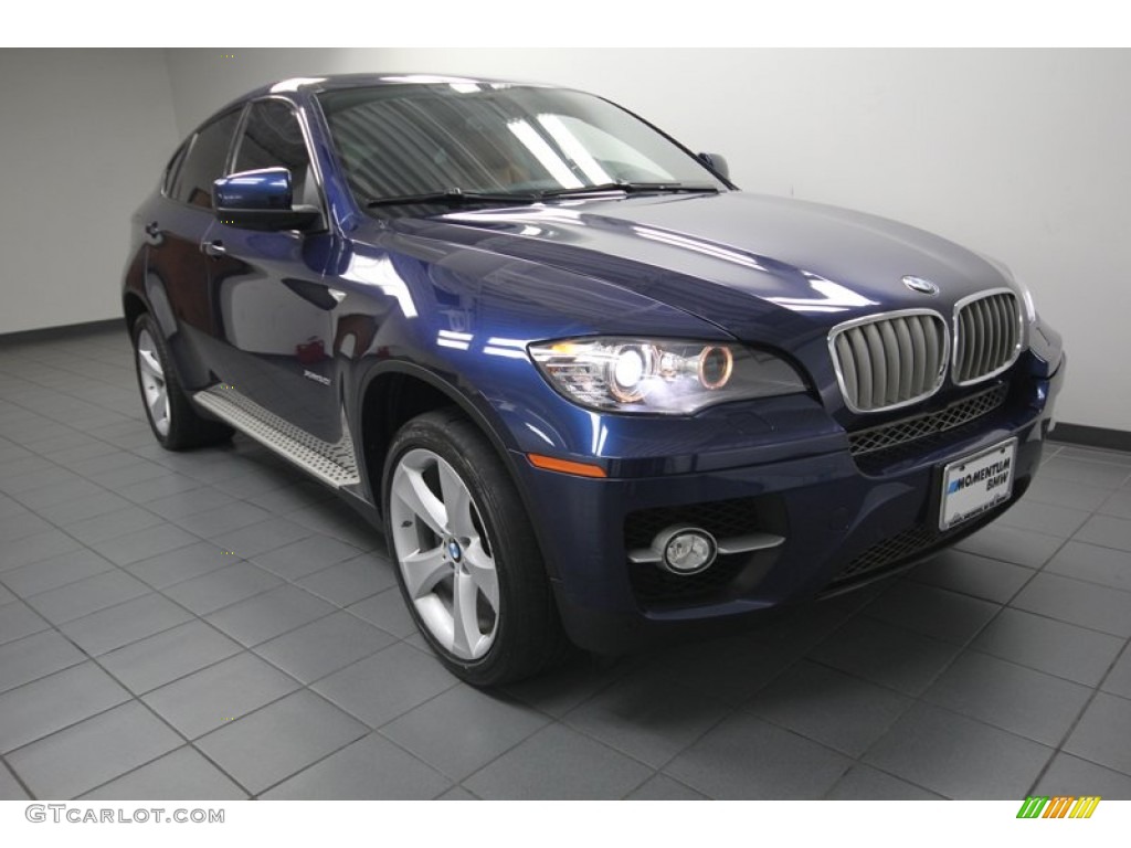 2010 X6 xDrive50i - Deep Sea Blue Metallic / Saddle Brown photo #1