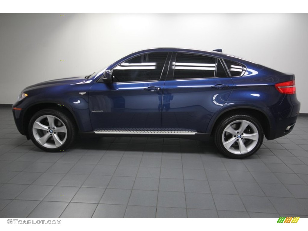 2010 X6 xDrive50i - Deep Sea Blue Metallic / Saddle Brown photo #2