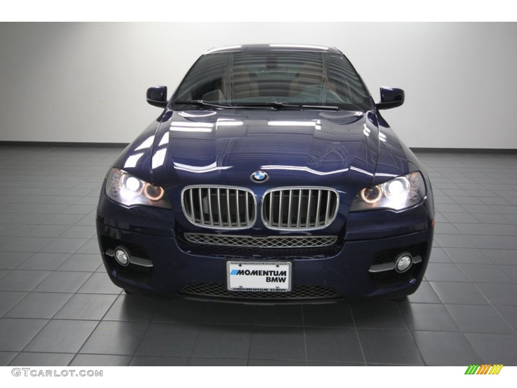 2010 X6 xDrive50i - Deep Sea Blue Metallic / Saddle Brown photo #6