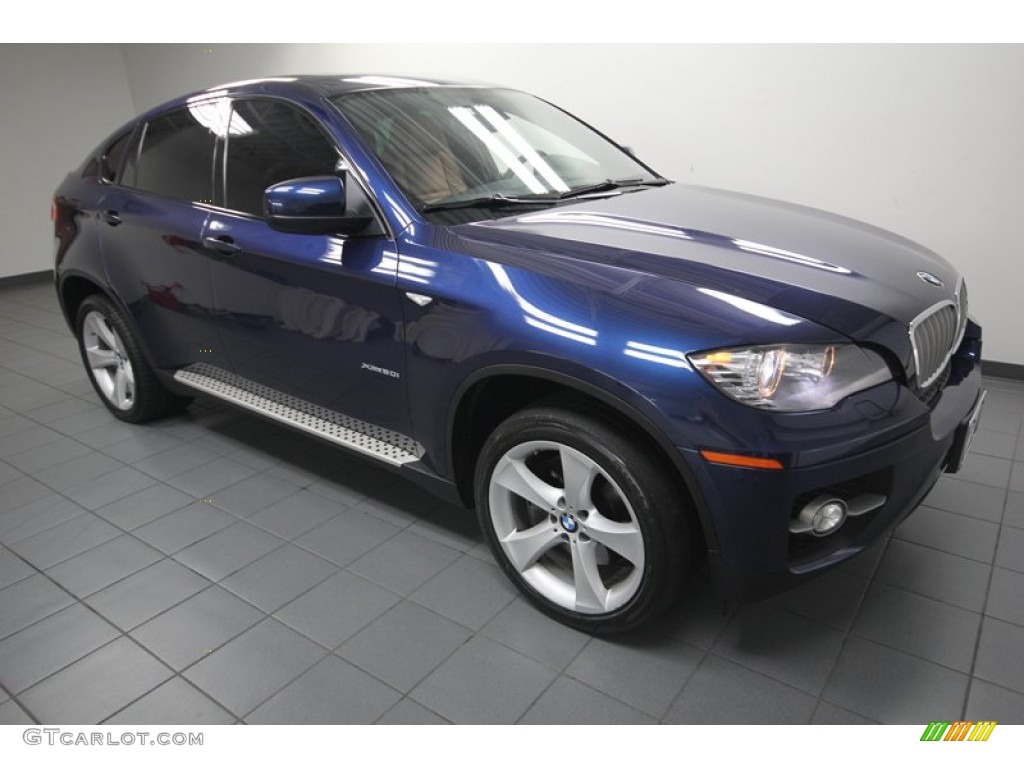 2010 X6 xDrive50i - Deep Sea Blue Metallic / Saddle Brown photo #8
