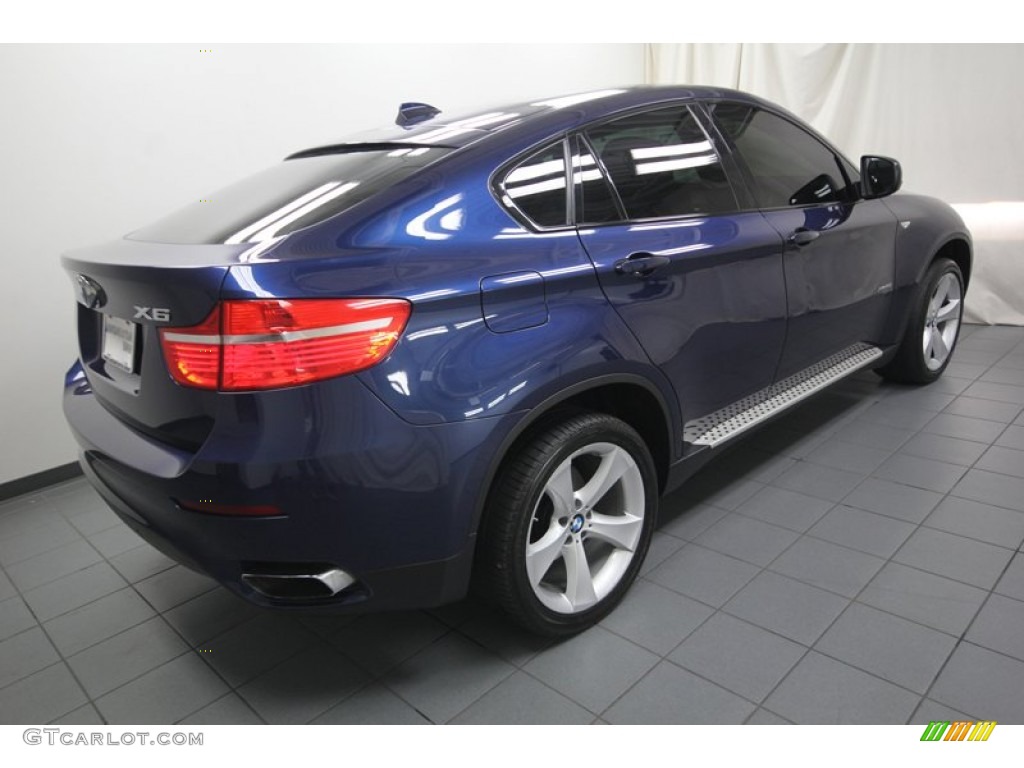 2010 X6 xDrive50i - Deep Sea Blue Metallic / Saddle Brown photo #11
