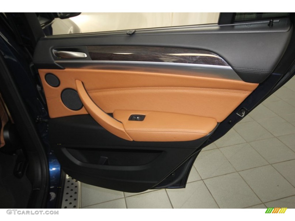2010 X6 xDrive50i - Deep Sea Blue Metallic / Saddle Brown photo #41