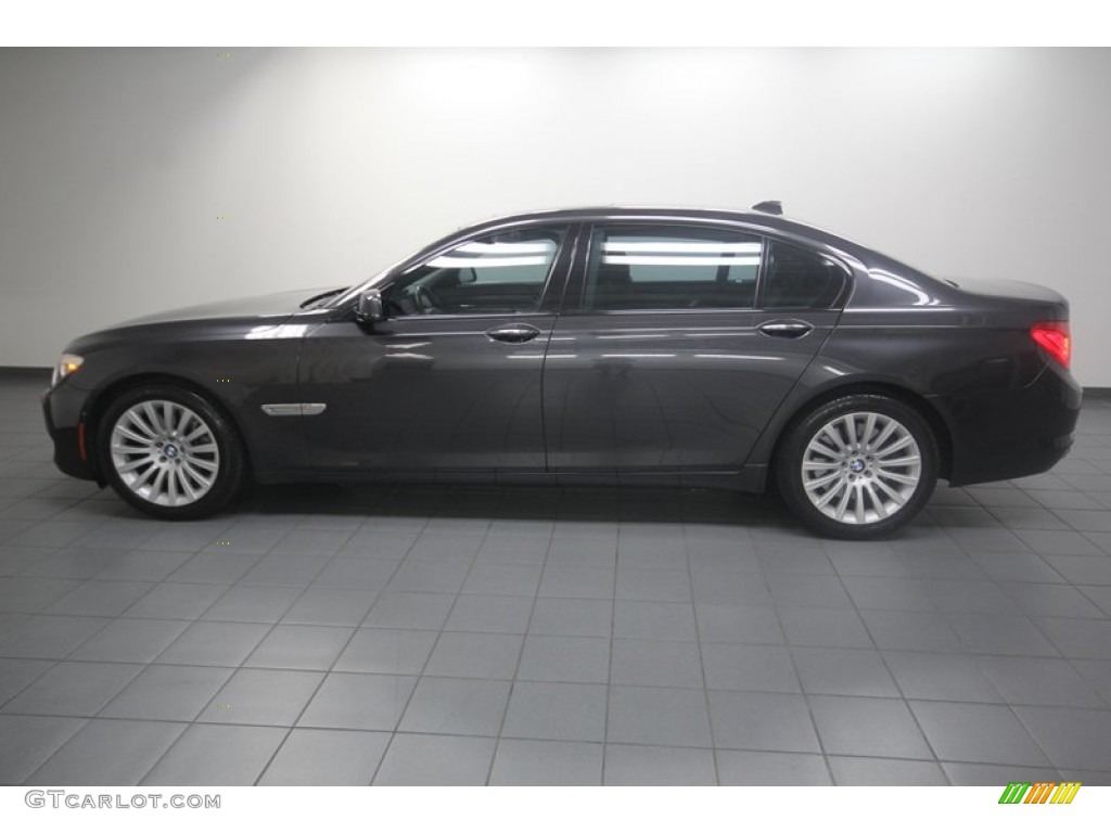 2009 7 Series 750Li Sedan - Dark Graphite Metallic / Black Nappa Leather photo #2