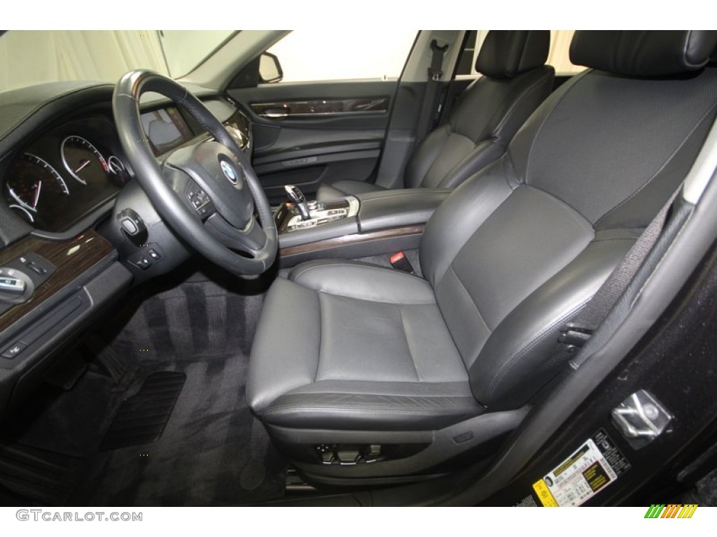 2009 7 Series 750Li Sedan - Dark Graphite Metallic / Black Nappa Leather photo #3
