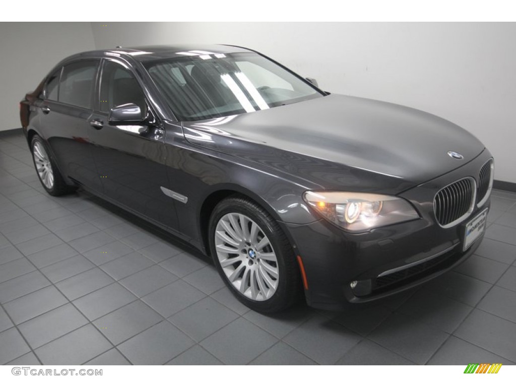 2009 7 Series 750Li Sedan - Dark Graphite Metallic / Black Nappa Leather photo #8