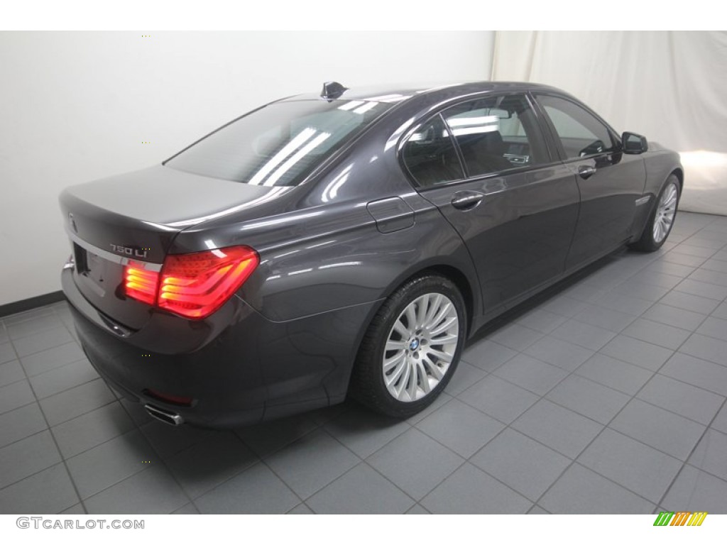 2009 7 Series 750Li Sedan - Dark Graphite Metallic / Black Nappa Leather photo #11