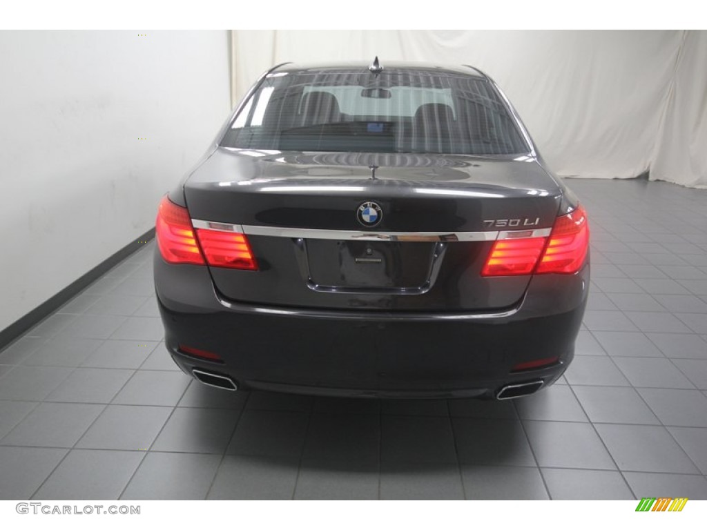 2009 7 Series 750Li Sedan - Dark Graphite Metallic / Black Nappa Leather photo #12