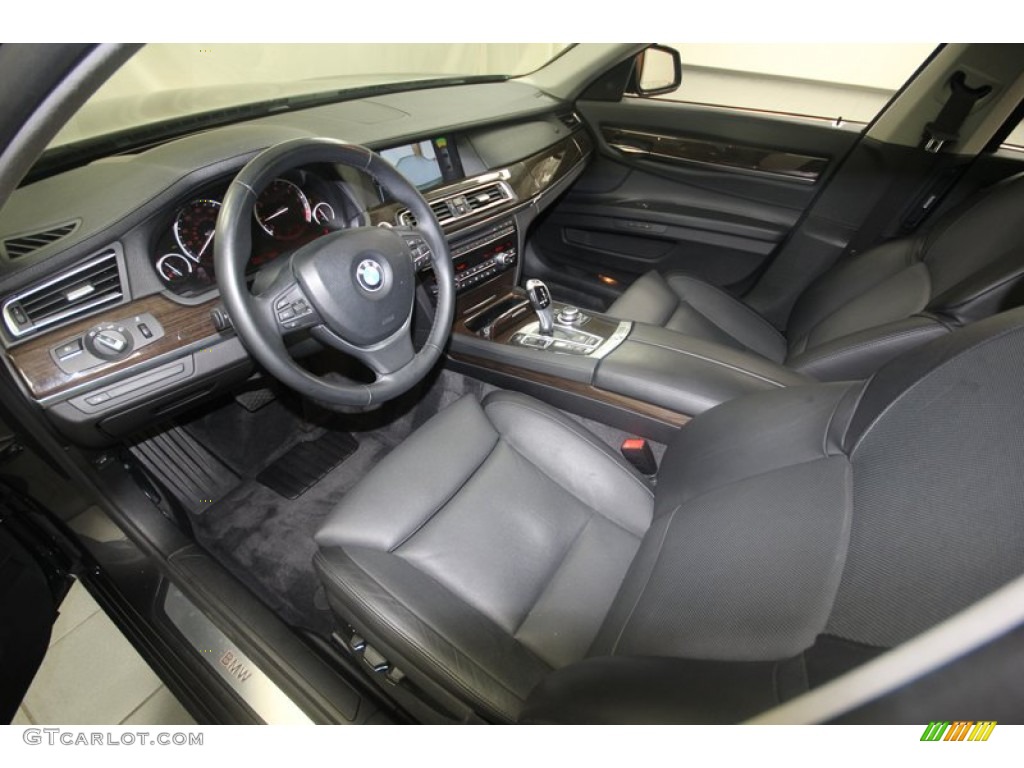 2009 7 Series 750Li Sedan - Dark Graphite Metallic / Black Nappa Leather photo #13